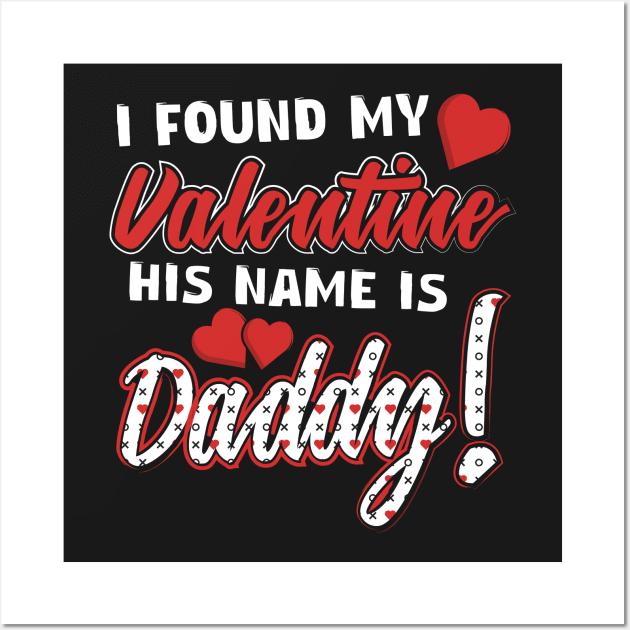 Daddy & Daughter Valentine's Day Shirts Wall Art by SiGo